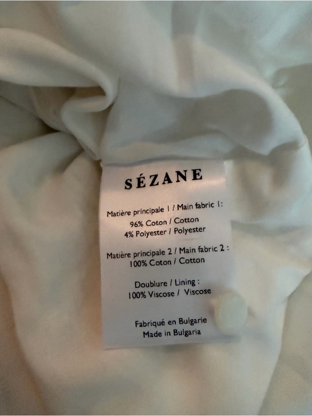 Sezane Sol Dress Écru. - Size 40 - Picture 5 of 6